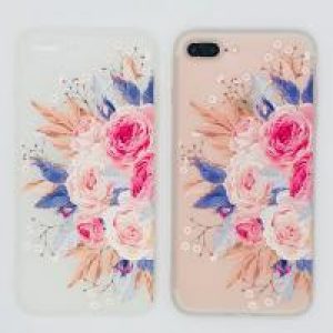 Gėlėtas silikoninis dėklas iPhone X/Xs kaina 7