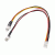 Akyga Adapter with cable AK-CA-52 3 pin (f) / 2x 3 pin (m) 2x 15cm