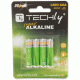 Šarminė baterija Techly 1.5V AAA LR03 4 vnt.