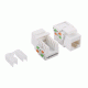 Keystone Jack LogiLink RJ45 Cat.5e Unshielded 90° LSA/IDC, be įrankių, baltas
